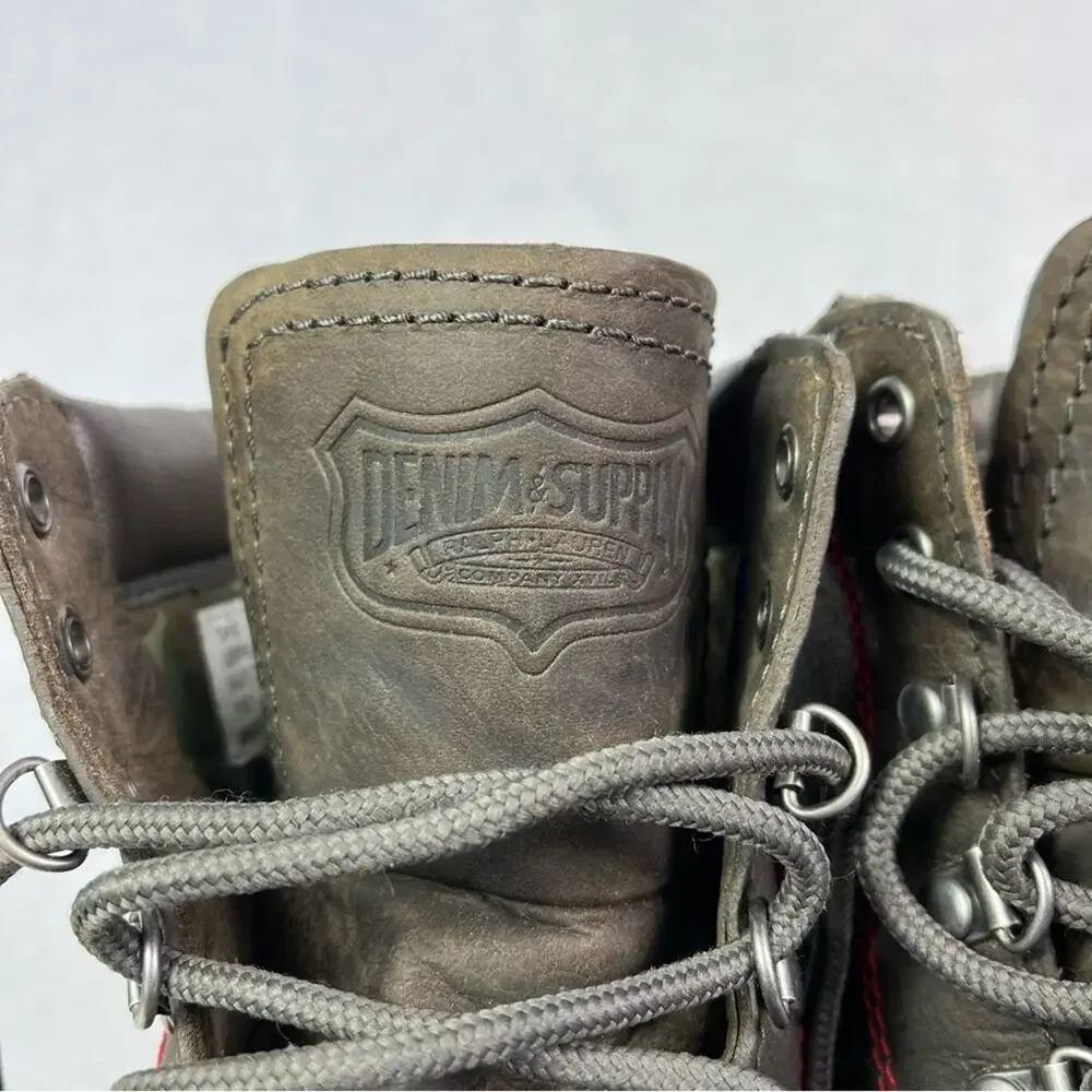 Ralph Lauren Denim & Supply Boots Men’s 11D Brown Field Lace UP